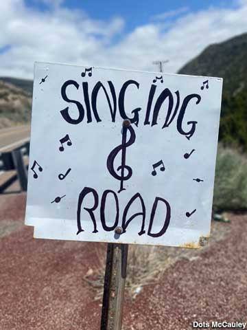 Singing Road sign improved.